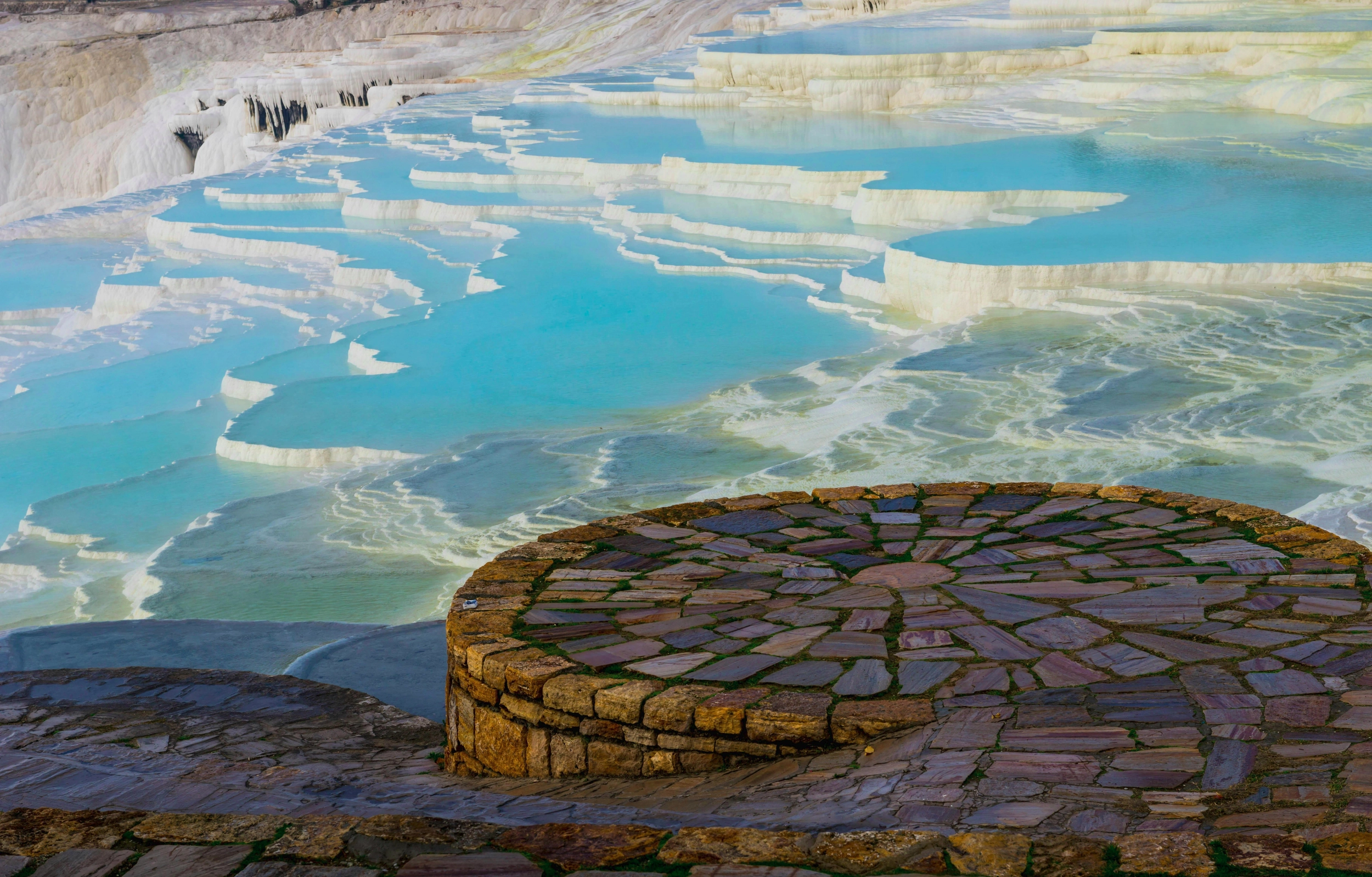 Pamukkale White Travertine Terraces