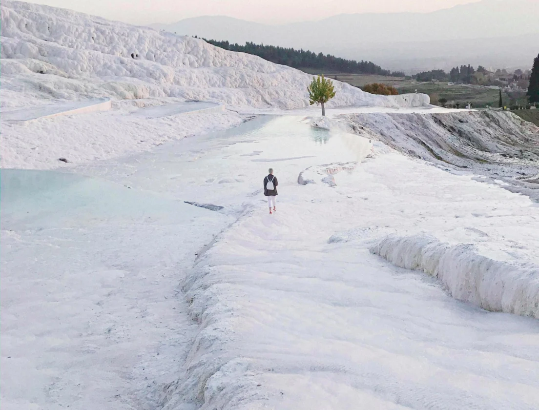 White Travertine Terraces of Pamukkale
