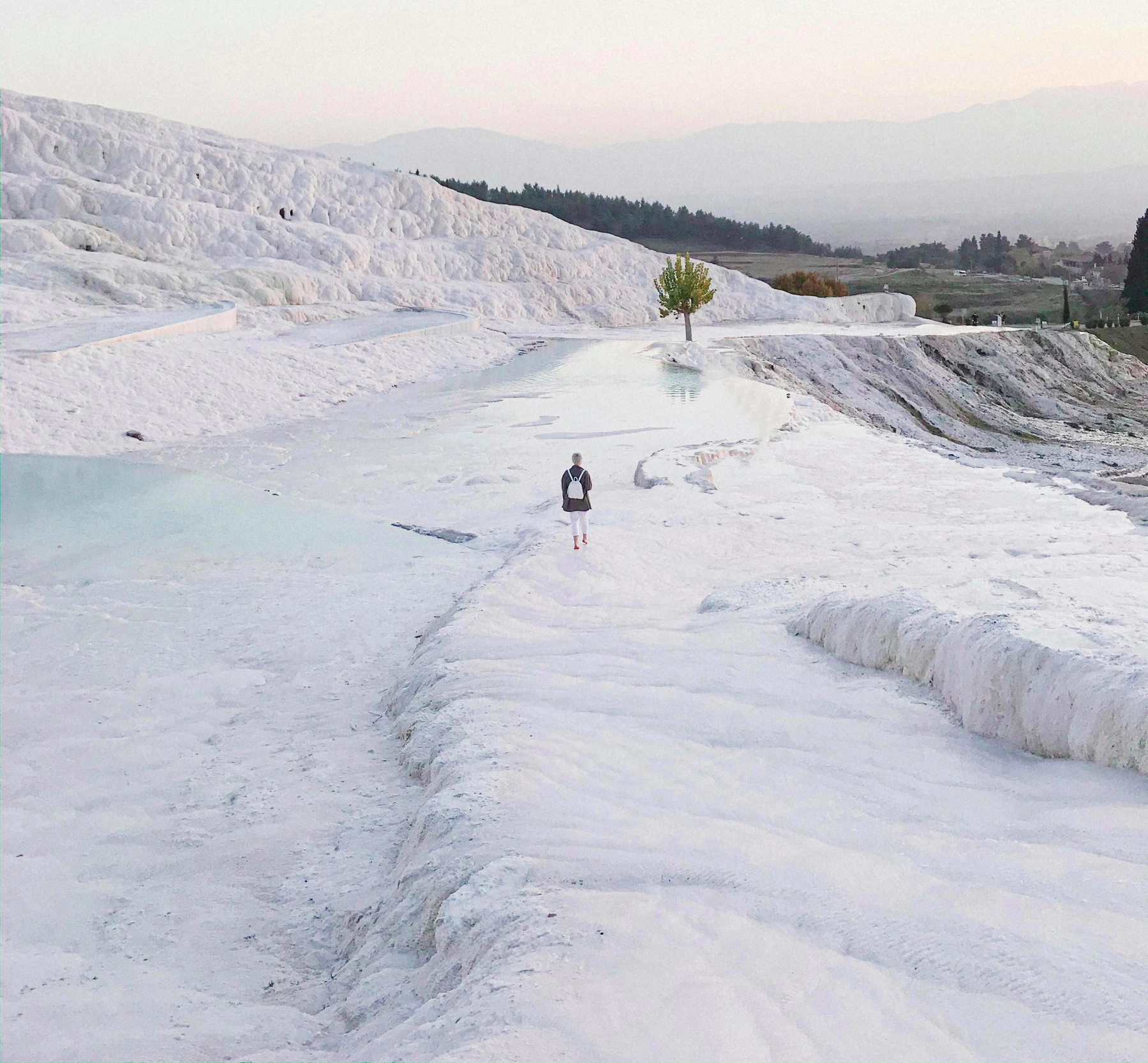 White Travertine Terraces of Pamukkale